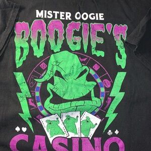 Disney Black and Green Oogie Boogie Short Sleeve Tee